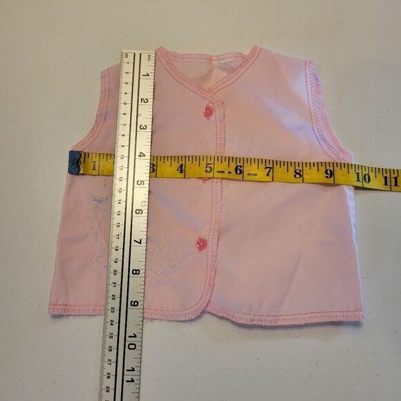 Samson Brothers Jhablas Summer Diaper Shirts Lot of 2 Newborn Vintage Girls - Picture 9 of 11